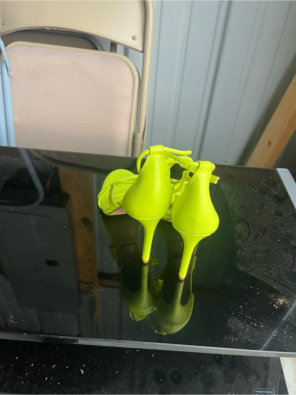 Gianni Bini Neon Yellow Stiletto Heels